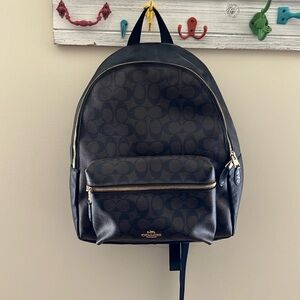 Coach leather backpack, good condition